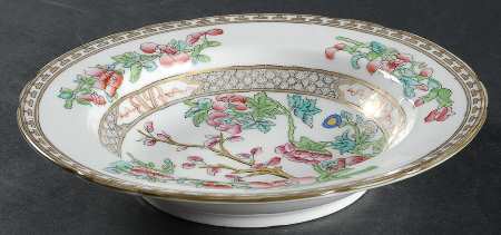Indian Tree Multicolor (Semi Scalloped) Rim Soup Bowl