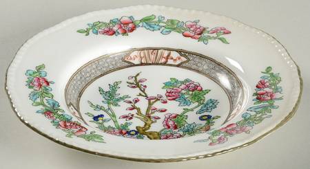 Indian Tree (Beaded) Rim Soup Bowl