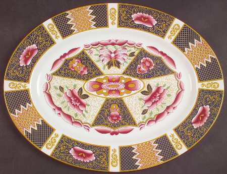 Java 15" Oval Serving Platter