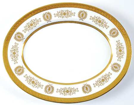 Lady Anne Gold 13" Oval Serving Platter