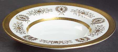 Lady Anne Gold Rim Soup Bowl