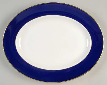 Majestic Blue 14" Oval Serving Platter
