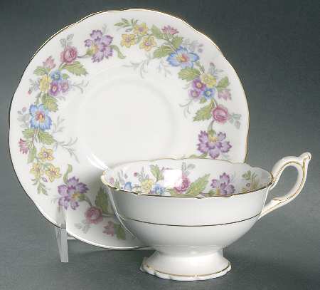 Maytime Footed Cup & Saucer Set