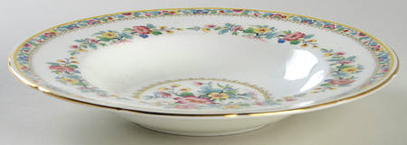 Ming Rose Rim Soup Bowl