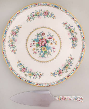 Ming Rose Cake Plate & Server Set (Boxed)