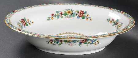 Ming Rose 9" Oval Vegetable Bowl