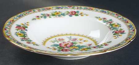 Ming Rose Rim Soup Bowl