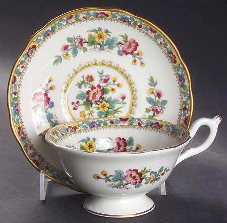 Ming Rose Footed Cup & Saucer Set