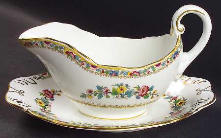 Ming Rose Gravy Boat & Underplate
