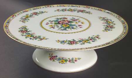 Ming Rose 10" Diameter Pedestal Cake Stand