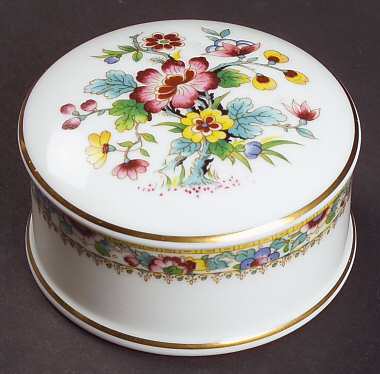 Ming Rose Small Household Box by Coalport
