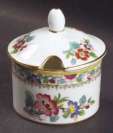Ming Rose Mustard Jar & Lid