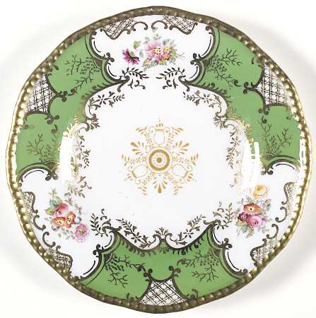 Panel Green Bread & Butter Plate