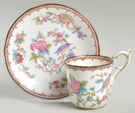 Pembroke (Scalloped Edge) Flat Demitasse Cup & Saucer Set