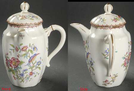 Pembroke (Scalloped Edge) Coffee Pot & Lid