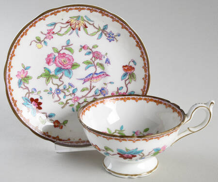 Pembroke (Smooth Edge) Footed Cup & Saucer Set