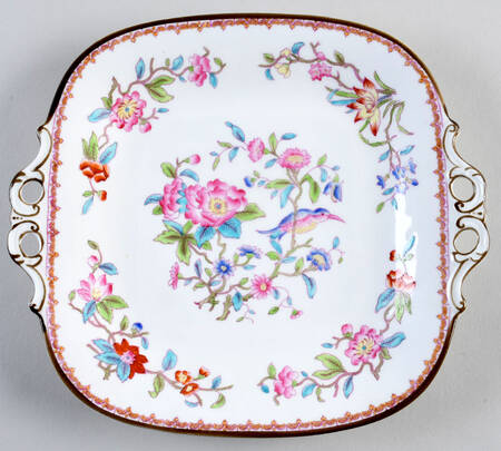 Pembroke (Smooth Edge) Square Handled Cake Plate