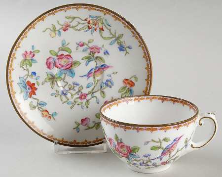 Pembroke (Smooth Edge) Flat Cup & Saucer Set