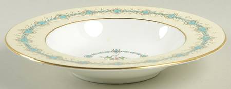 Queen Elizabeth Ivory Rim Soup Bowl