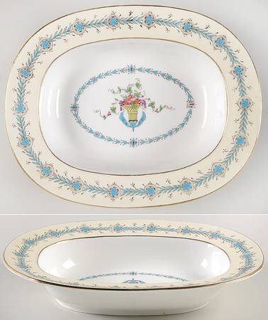 Queen Elizabeth Ivory 9" Oval Vegetable Bowl