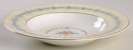 Queen Elizabeth Ivory Rim Soup Bowl
