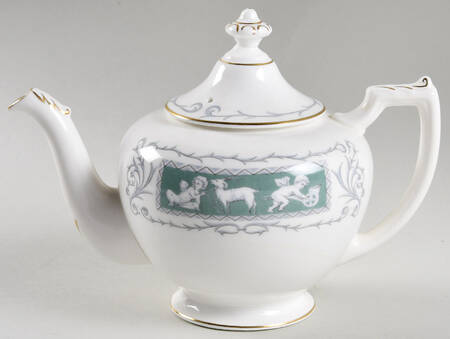 Revelry Green (Smooth) Mini Teapot & Lid