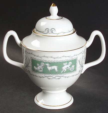 Revelry Green (Smooth) Sugar Bowl & Lid