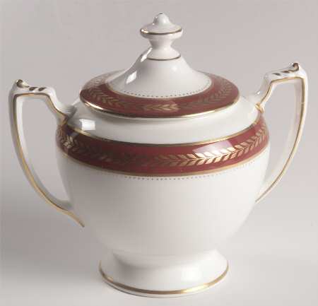 Red Wheat Sugar Bowl & Lid
