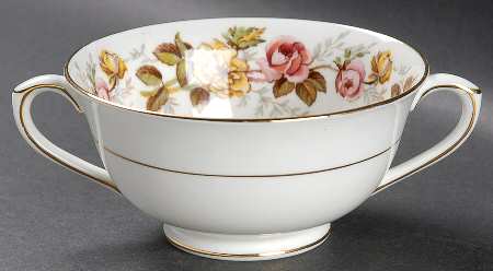 Rosalinda Footed Cream Soup Bowl
