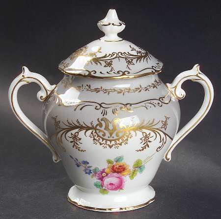 Sandringham Gray Sugar Bowl & Lid