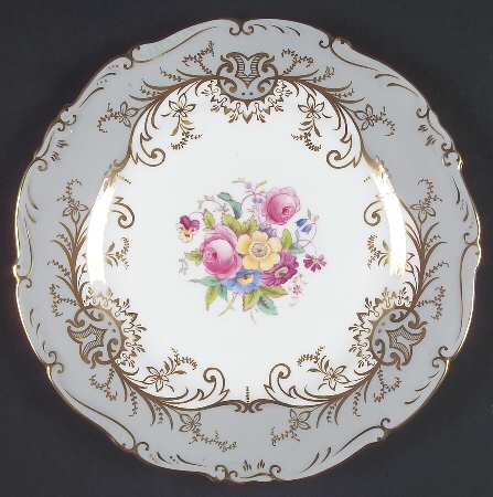 Sandringham Gray Luncheon Plate