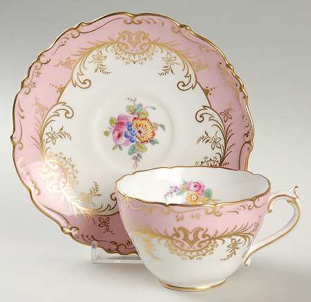 Sandringham Pink Flat Cup & Saucer Set