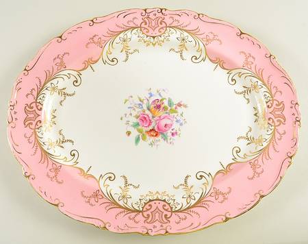 Sandringham Pink 14" Oval Serving Platter