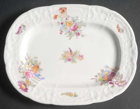 Sevres Group (Embossed, No Trim) 10" Oval Serving Platter