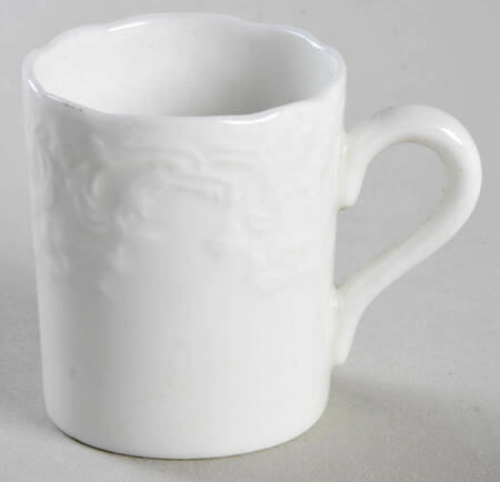 Sevres White Flat Demitasse Cup