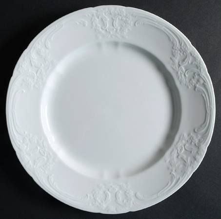 Sevres White Dinner Plate