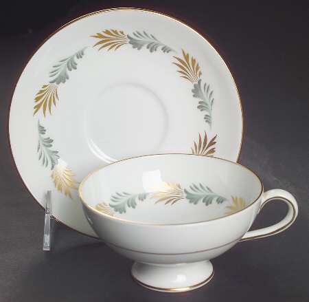 Sonnet (Smooth Edge) Footed Cup & Saucer Set