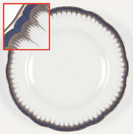 Spearpoint Cobalt Bread & Butter Plate