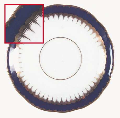 Spearpoint Cobalt Saucer for Bouillon Cup