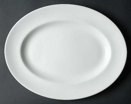 Tiffany White 14" Oval Serving Platter