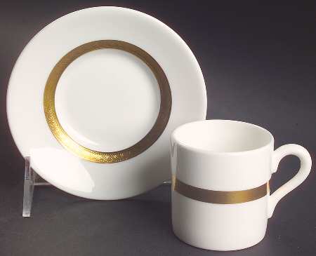 Val D'Or Flat Demitasse Cup & Saucer Set
