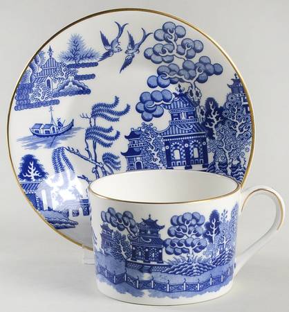 Willow Flat Cup & Saucer Set