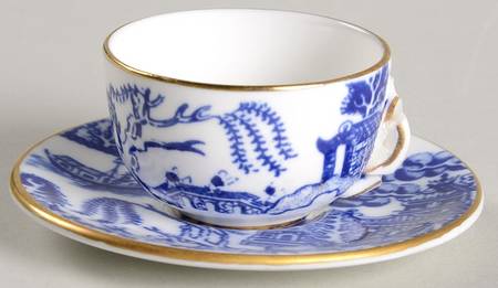Willow Miniature Cup and Saucer Set