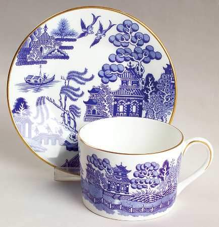 Willow Flat Cup & Saucer Set