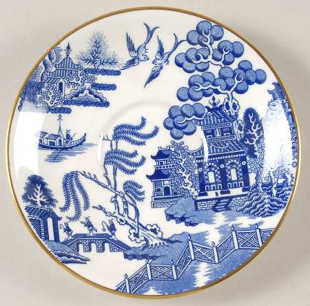 Willow Saucer for Cream Soup Bowl
