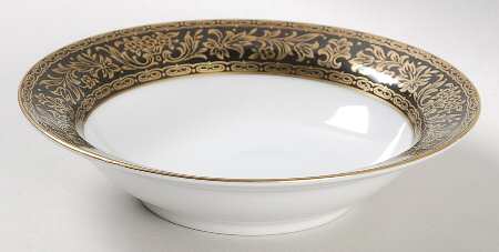 Ebony Rim Fruit/Dessert (Sauce) Bowl