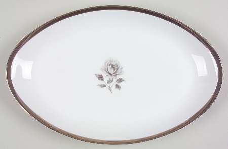 Evening Rose 14" Oval Serving Platter