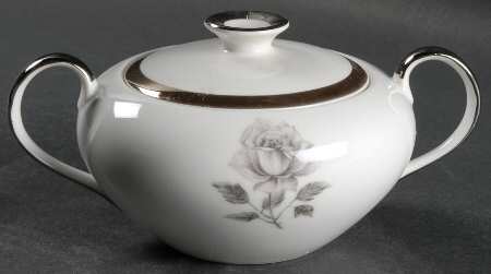 Evening Rose Sugar Bowl & Lid