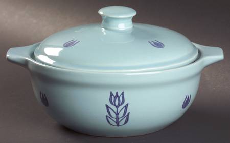 Dutch Blue Bean Pot & Lid