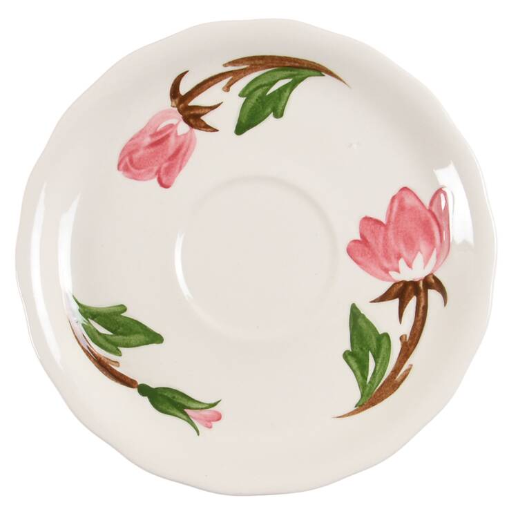 Green Arbor (Cream) Saucer